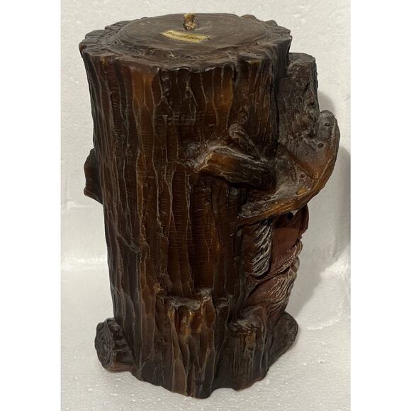 Vintage Gunter Kerzen Candle- Old Man In Tree Trunk Design- Unused Handmade - Picture 5 of 9